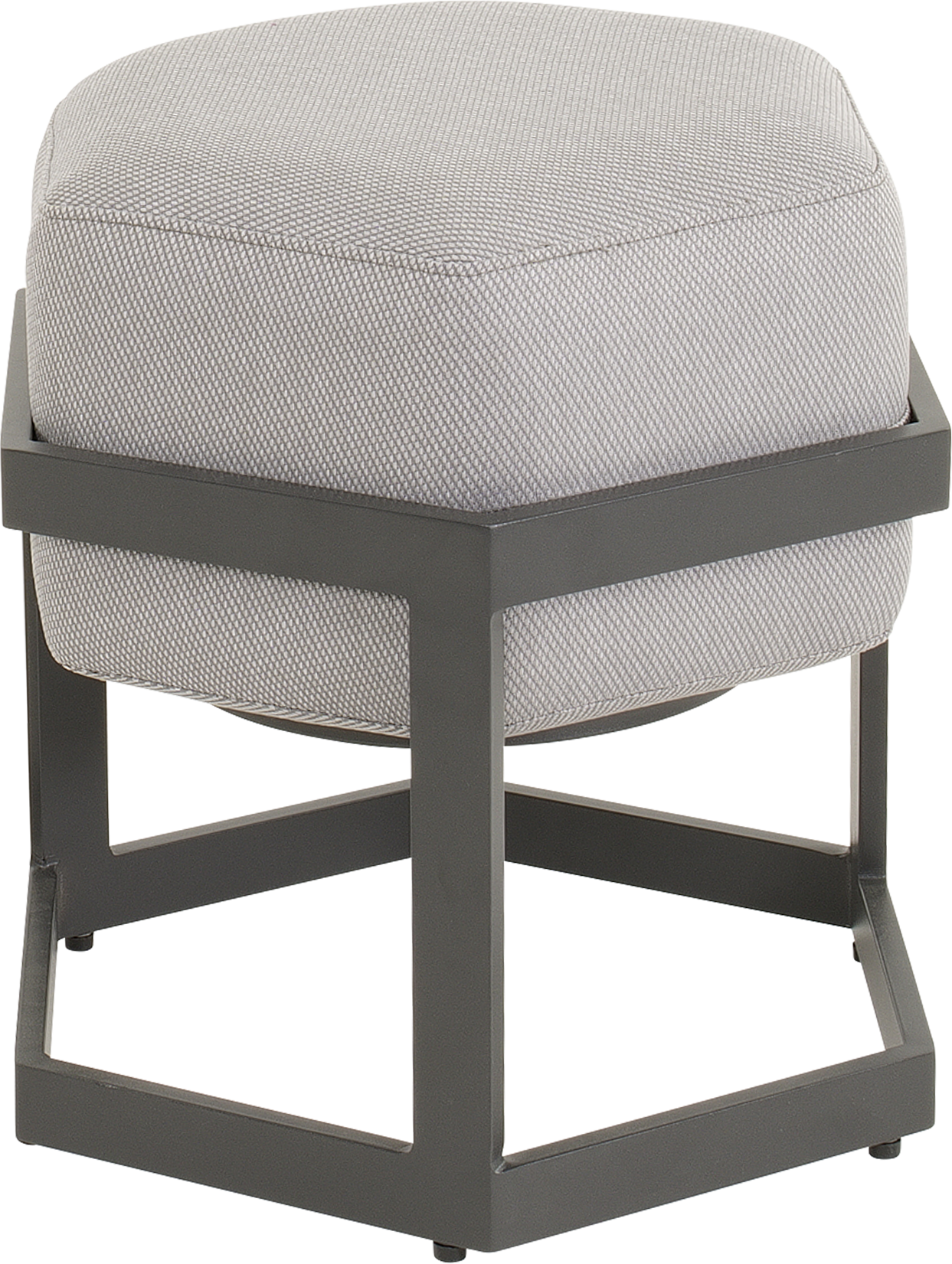 Hocker Esagono Antraciet - 47.5x41.5x48 cm