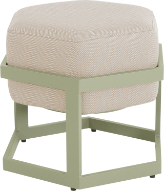 Esagono hocker zachtgroen 48x34cm