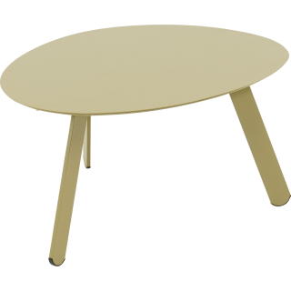 Tiki bijzettafeltje groen/beige 55x46x28cm