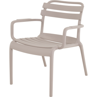 Torino loungestoel taupe