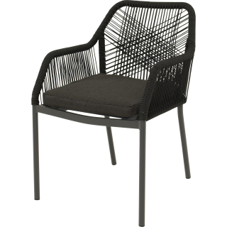 Akita dining tuinstoel zwart