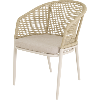 Riviera dining tuinstoel crema-beige
