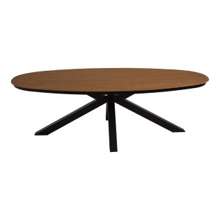 Tafel Arezzo Ovaal Antraciet 240x113cm