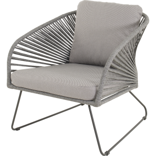 Capri loungestoel grijs