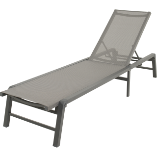Lazzaro ligbed aluminium antraciet