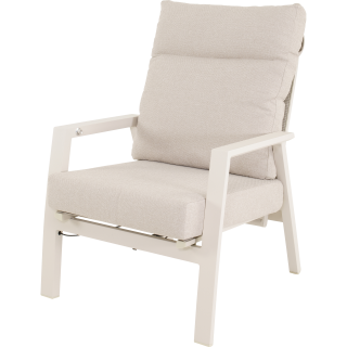 Ohio loungestoel verstelbaar beige-crema