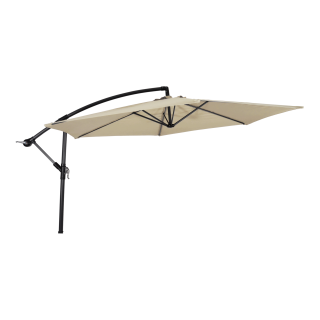 Gemini zweefparasol verstelbaar | Ø300cm ecru wit
