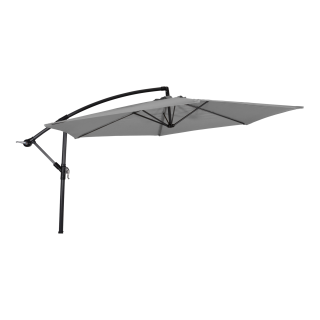 Gemini zweefparasol verstelbaar | Ø300cm grijs