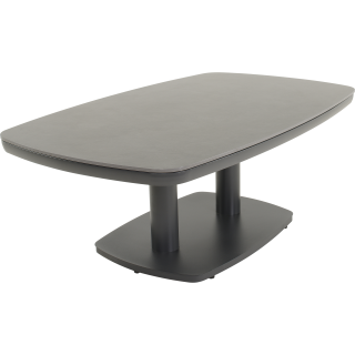 Geneva loungetafel verstelbaar deens ovaal antraciet 135x83cm